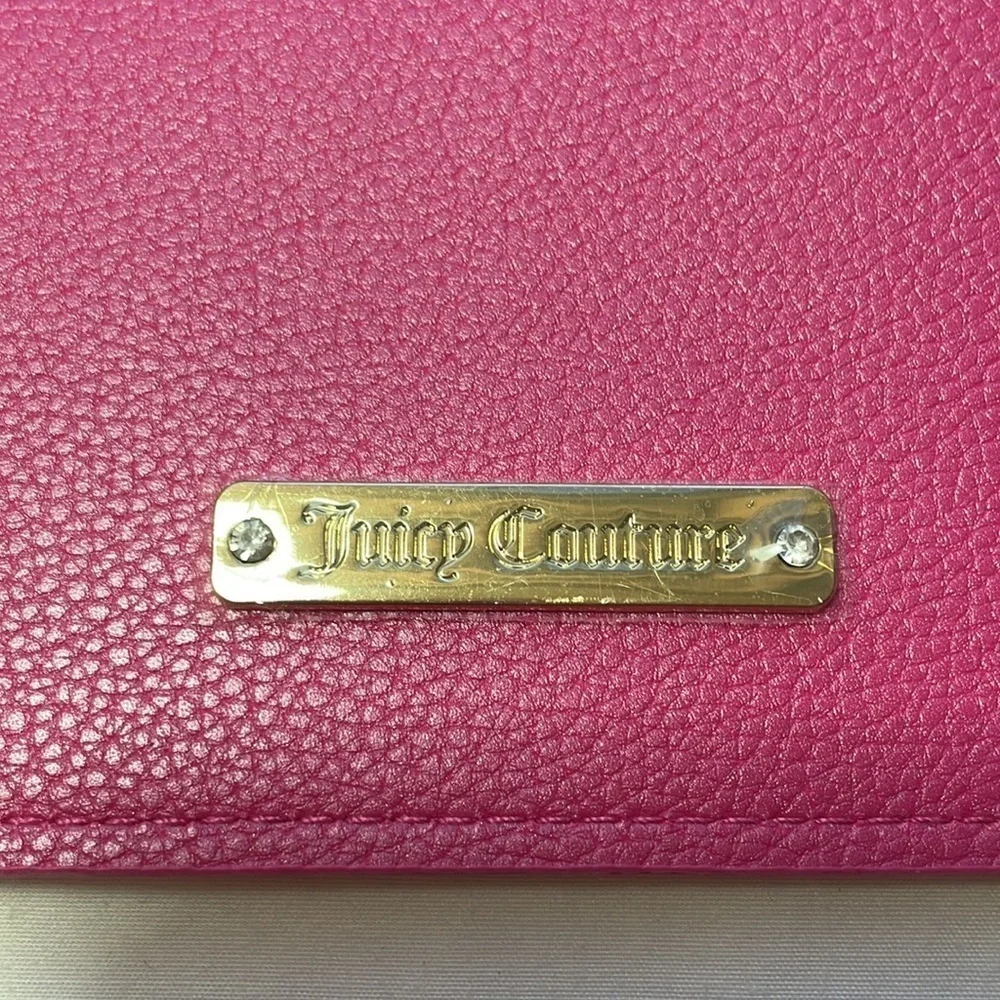 New Juicy Couture Pink with Gold Embellishments Clutch Handbag